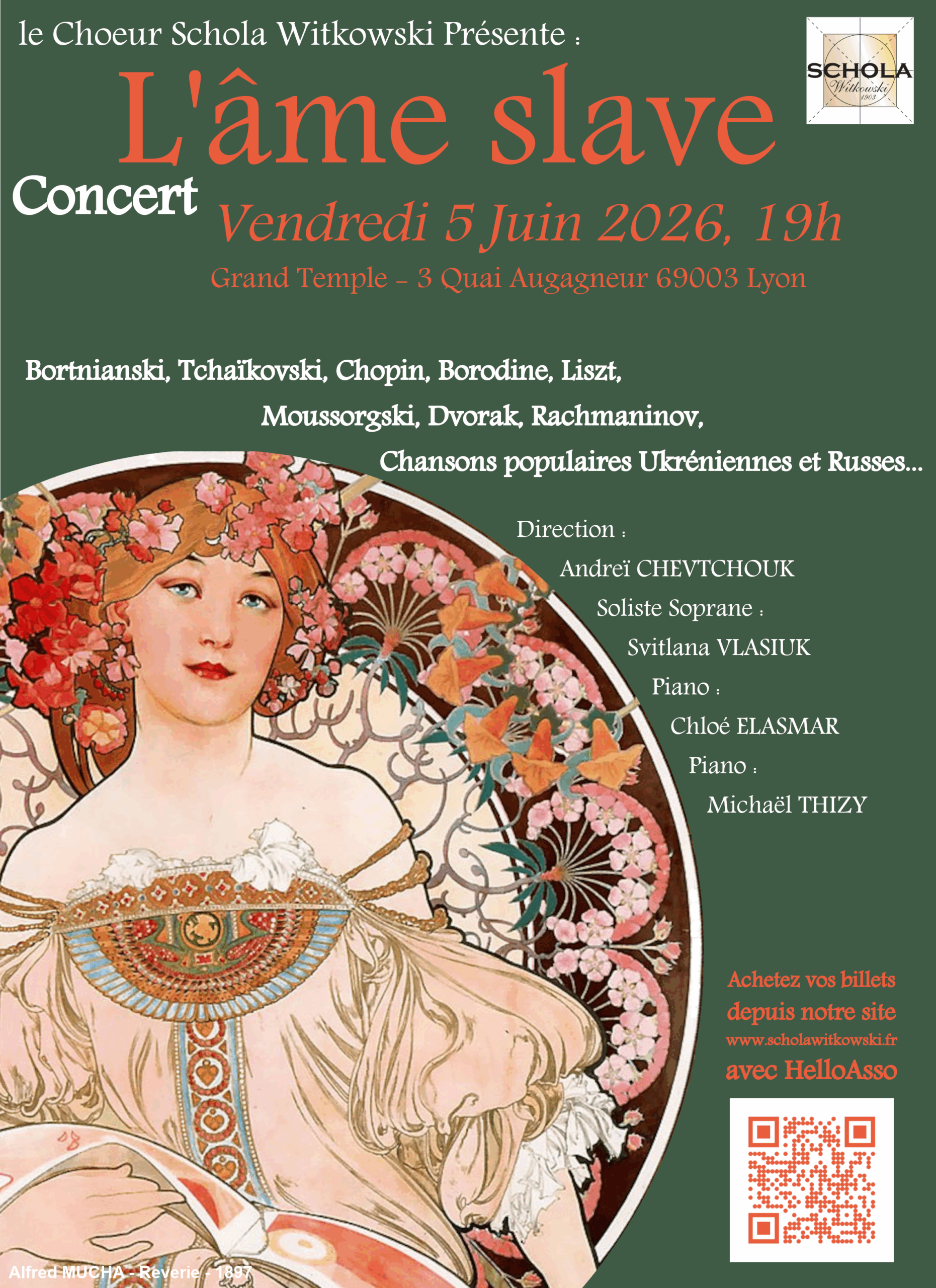 Concert L'âme Slave - Schola Witkowski - 05-06-2026